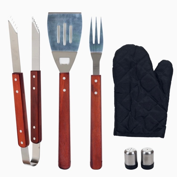 7-Piece BBQ Apron and Utensil Set - Picture 2 of 9